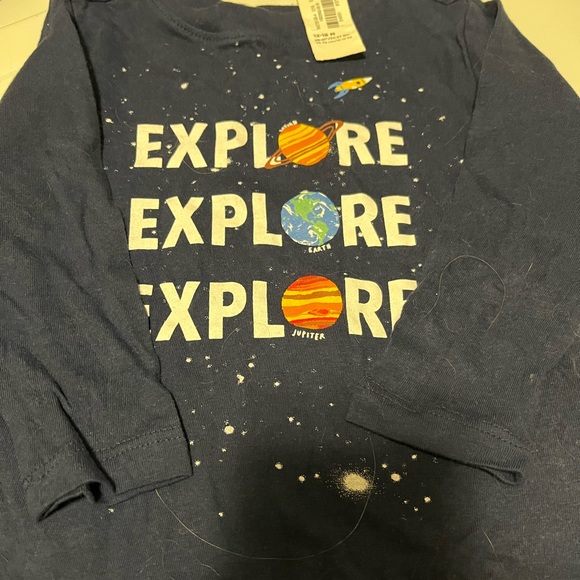 Free w/pur blue crew tee 12/18 bnwt - Picture 1 of 2